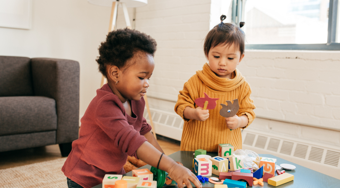 toddlers playing