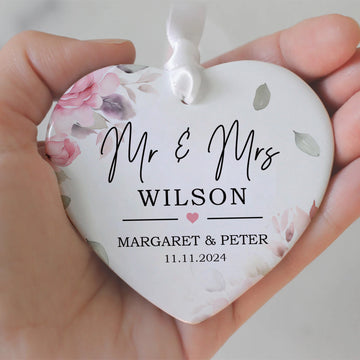 Custom First Christmas Married Ornament