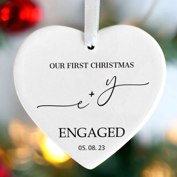 Custom First Christmas Married Ornament, Mr Mrs Ornament, Personalized Wedding Gift CY05-11