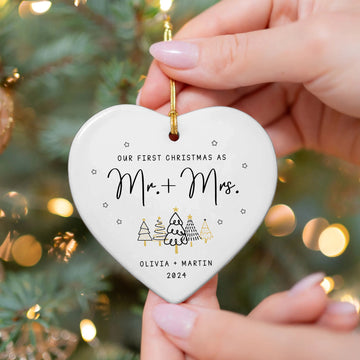 Custom Mr and Mrs Ornament