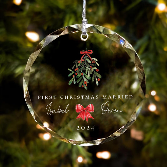 Custom Wedding Christmas Ornament