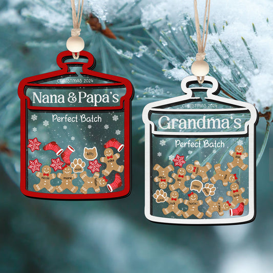 Personalized Grandma Nana Christmas Ornament