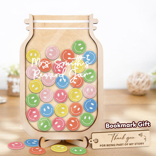 Custom Reward Jar and Tokens Smile Classroom PY09